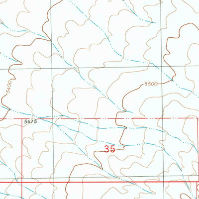 United States Geological Survey Fence Canyon, NM (1981, 24000-Scale) digital map