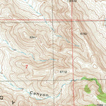 United States Geological Survey Fence Canyon, NM (1981, 24000-Scale) digital map
