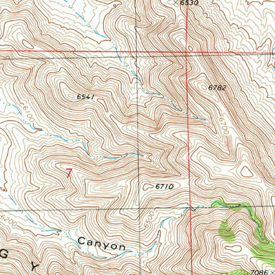 United States Geological Survey Fence Canyon, NM (1981, 24000-Scale) digital map