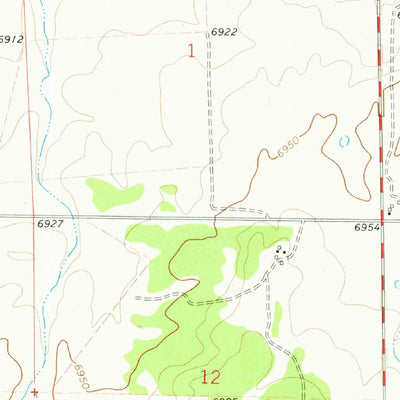 United States Geological Survey Fence Lake, NM (1972, 24000-Scale) digital map