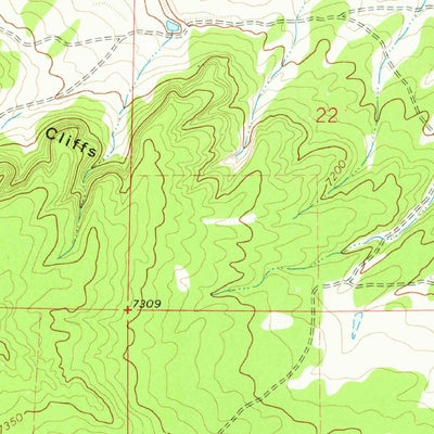 United States Geological Survey Fence Lake, NM (1972, 24000-Scale) digital map