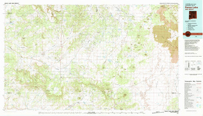 United States Geological Survey Fence Lake, NM (1981, 100000-Scale) digital map