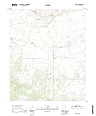 United States Geological Survey Fence Lake, NM (2023, 24000-Scale) digital map