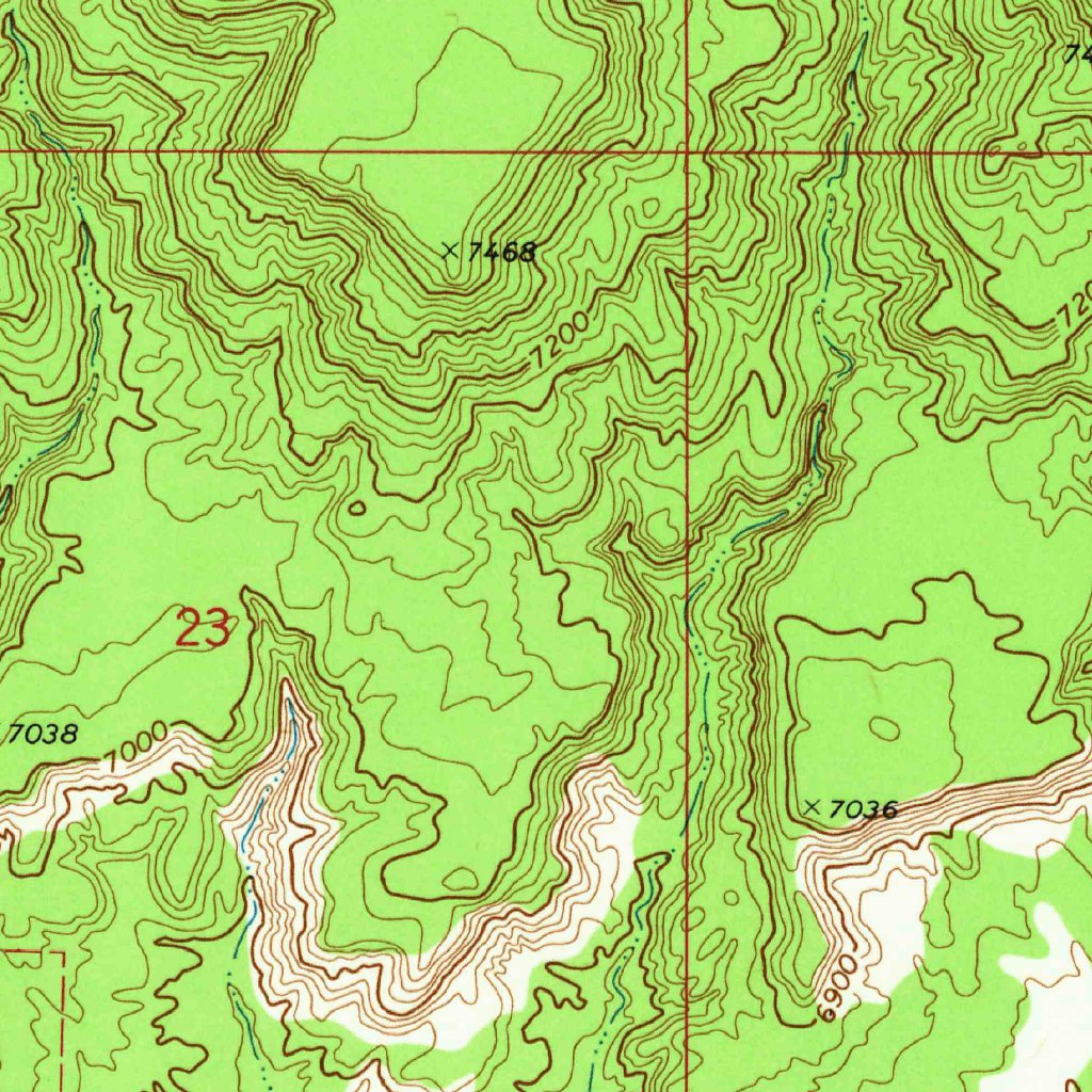 Fence Lake SW, NM (1972, 24000Scale) Map by United States Geological