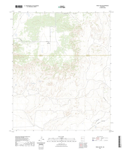United States Geological Survey Fence Lake SW, NM (2023, 24000-Scale) digital map