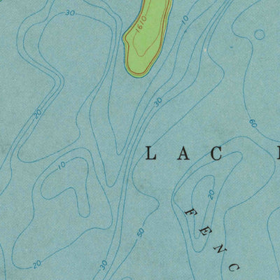 United States Geological Survey Fence Lake, WI (1971, 24000-Scale) digital map