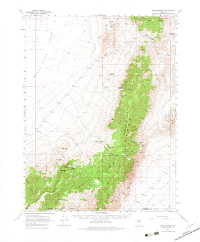 United States Geological Survey Fencemaker, NV (1961, 62500-Scale) digital map