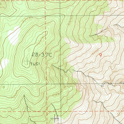 United States Geological Survey Fencemaker Pass, NV (1990, 24000-Scale) digital map