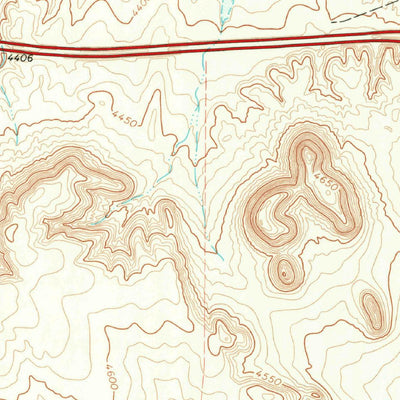 United States Geological Survey Fencepost Draw, TX (1970, 24000-Scale) digital map