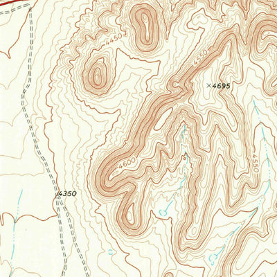 United States Geological Survey Fencepost Draw, TX (1970, 24000-Scale) digital map