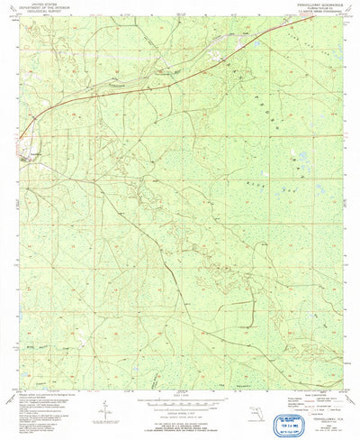 United States Geological Survey Fenholloway, FL (1954, 24000-Scale) digital map