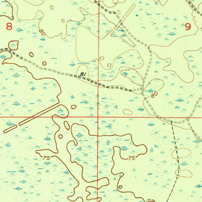 United States Geological Survey Fenholloway, FL (1954, 24000-Scale) digital map