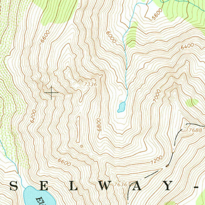 United States Geological Survey Fenn Mountain, ID (1966, 24000-Scale) digital map