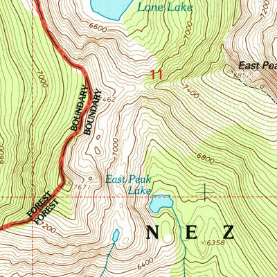 United States Geological Survey Fenn Mountain, ID (1995, 24000-Scale) digital map