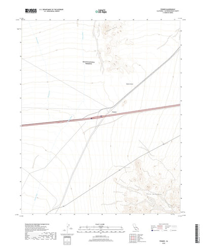 United States Geological Survey Fenner, CA (2018, 24000-Scale) digital map
