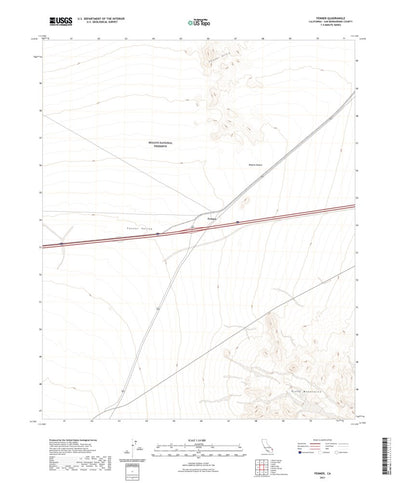 United States Geological Survey Fenner, CA (2021, 24000-Scale) digital map