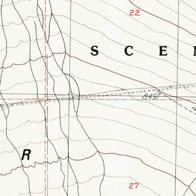 United States Geological Survey Fenner Hills, CA (1984, 24000-Scale) digital map