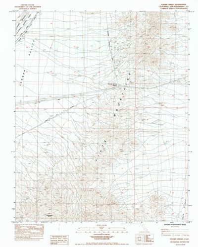 United States Geological Survey Fenner Spring, CA (1984, 24000-Scale) digital map
