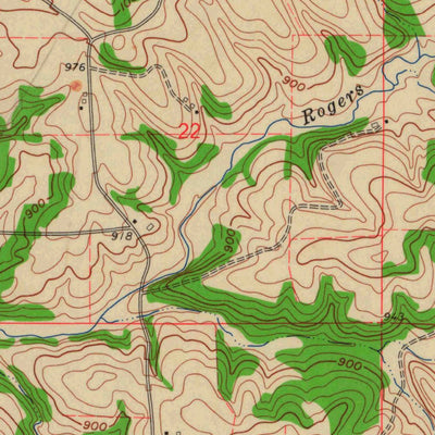 United States Geological Survey Fennimore, WI (1962, 24000-Scale) digital map