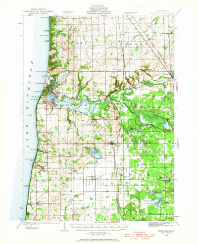 United States Geological Survey Fennville, MI (1928, 62500-Scale) digital map