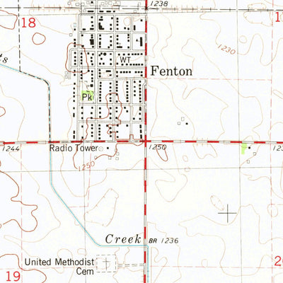 United States Geological Survey Fenton, IA (1980, 24000-Scale) digital map