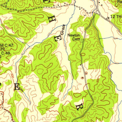 United States Geological Survey Fenton, KY (1950, 24000-Scale) digital map