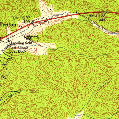United States Geological Survey Fenton, KY (1950, 24000-Scale) digital map