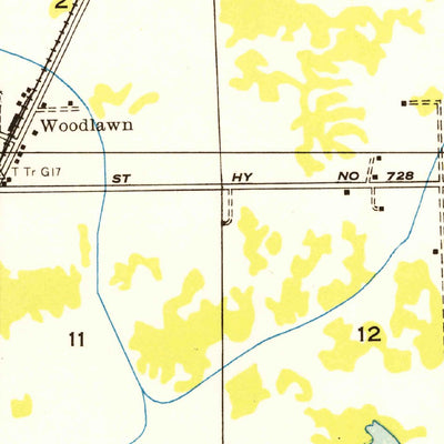 United States Geological Survey Fenton, LA (1950, 31680-Scale) digital map