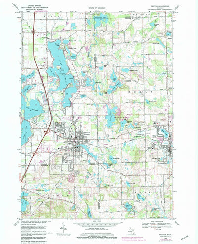 United States Geological Survey Fenton, MI (1969, 24000-Scale) digital map
