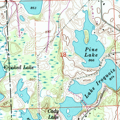 United States Geological Survey Fenton, MI (1969, 24000-Scale) digital map