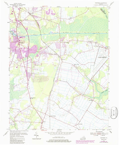 United States Geological Survey Fentress, VA (1954, 24000-Scale) digital map