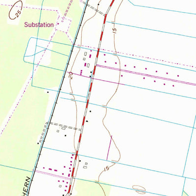 United States Geological Survey Fentress, VA (1954, 24000-Scale) digital map