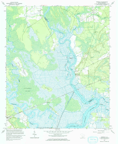 United States Geological Survey Fenwick, SC (1960, 24000-Scale) digital map