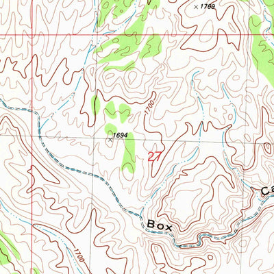 United States Geological Survey Ferber Peak, NV-UT (1982, 24000-Scale) digital map