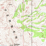 United States Geological Survey Ferber Peak, NV-UT (1982, 24000-Scale) digital map