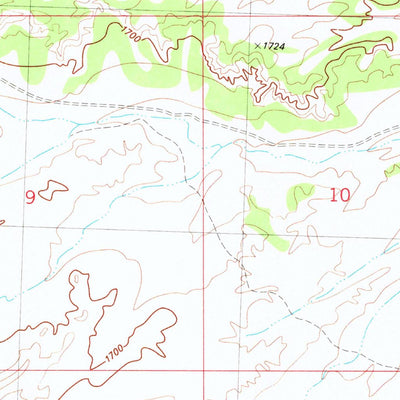United States Geological Survey Ferber Peak SE, NV-UT (1982, 24000-Scale) digital map