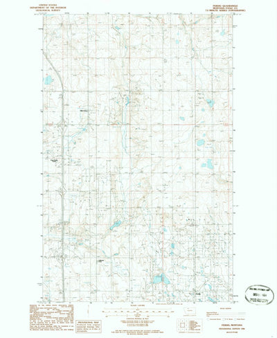 United States Geological Survey Ferdig, MT (1986, 24000-Scale) digital map