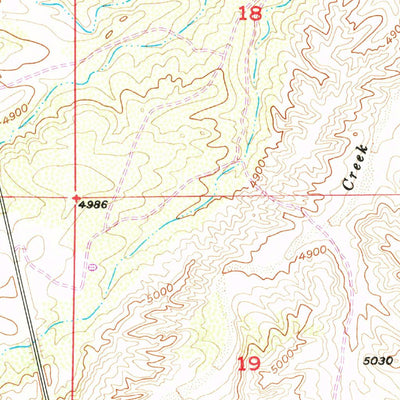 United States Geological Survey Ferguson Corner, WY (1953, 24000-Scale) digital map
