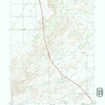 United States Geological Survey Ferguson Corner, WY (1990, 24000-Scale) digital map