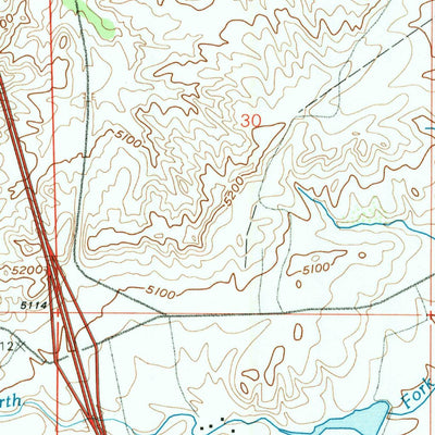 United States Geological Survey Ferguson Corner, WY (1990, 24000-Scale) digital map