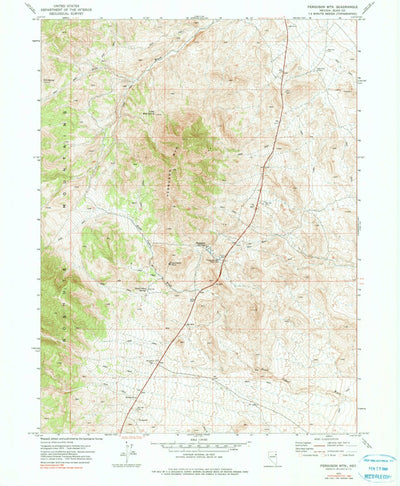 United States Geological Survey Ferguson Mountain, NV (1972, 24000-Scale) digital map