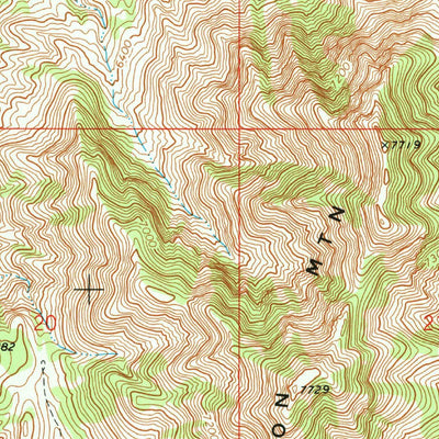 United States Geological Survey Ferguson Mountain, NV (1972, 24000-Scale) digital map