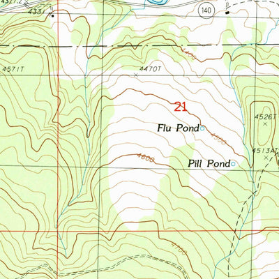 United States Geological Survey Ferguson Mountain, OR (1988, 24000-Scale) digital map
