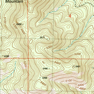 United States Geological Survey Ferguson Mountain, OR (2004, 24000-Scale) digital map