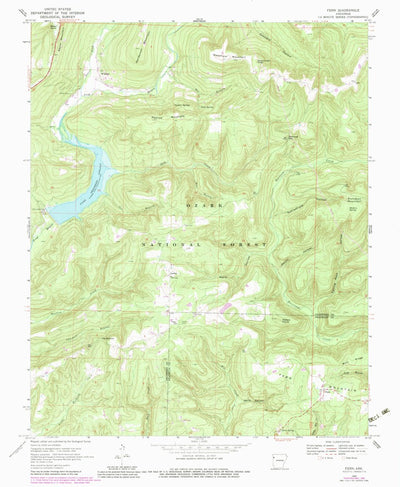 United States Geological Survey Fern, AR (1969, 24000-Scale) digital map
