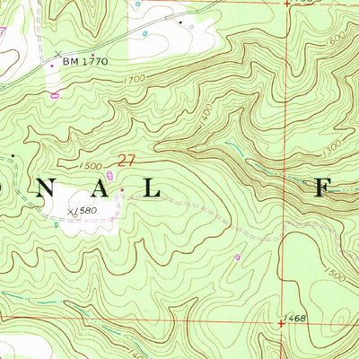 United States Geological Survey Fern, AR (1969, 24000-Scale) digital map