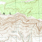United States Geological Survey Fern Glen Canyon, AZ (1988, 24000-Scale) digital map