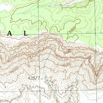 United States Geological Survey Fern Glen Canyon, AZ (1988, 24000-Scale) digital map