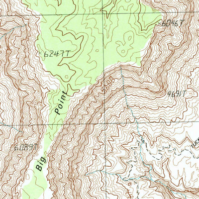 United States Geological Survey Fern Glen Canyon, AZ (1988, 24000-Scale) digital map