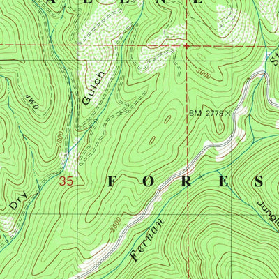 United States Geological Survey Fernan Lake, ID (1981, 24000-Scale) digital map